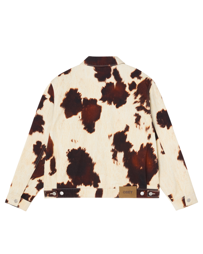 obey-workshop-jacket-cow-print - alternate view