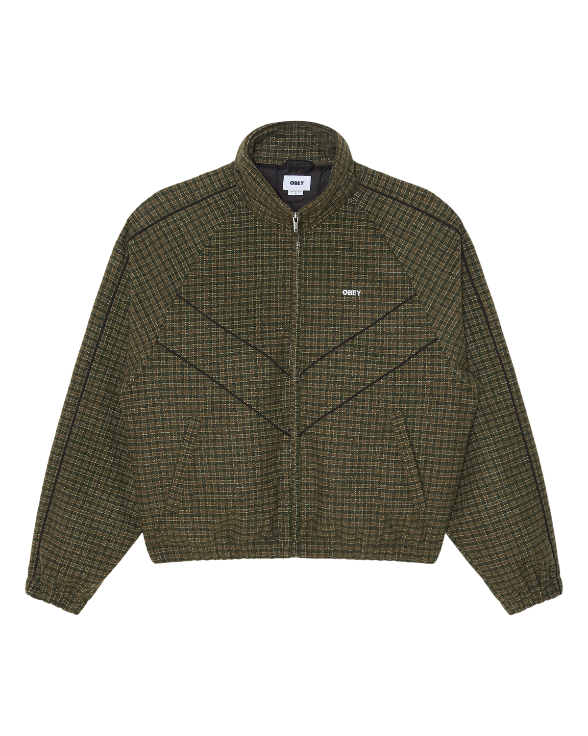 obey-leisure-training-jacket-dark-olive-plaid
