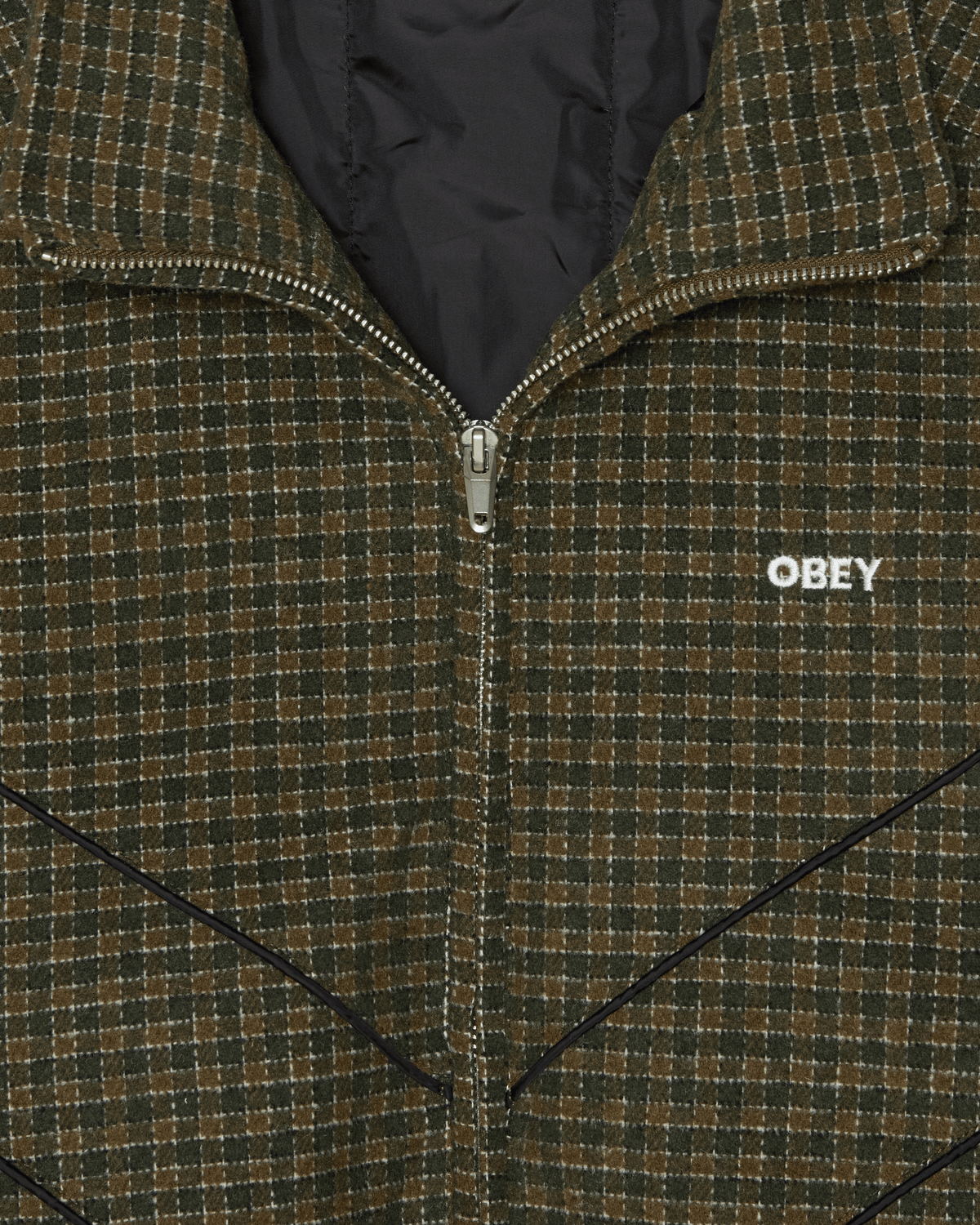 obey-leisure-training-jacket-dark-olive-plaid