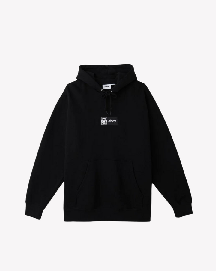 OBEY ICON PULLOVER HOOD BLACK