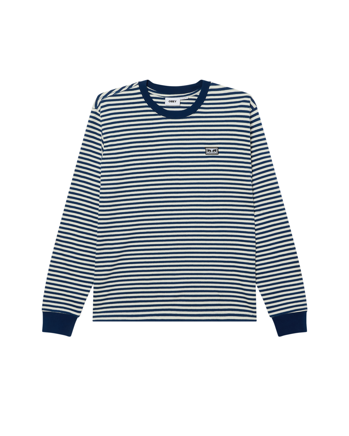 EST. WORKS EYES LS STRIPE SHIRT