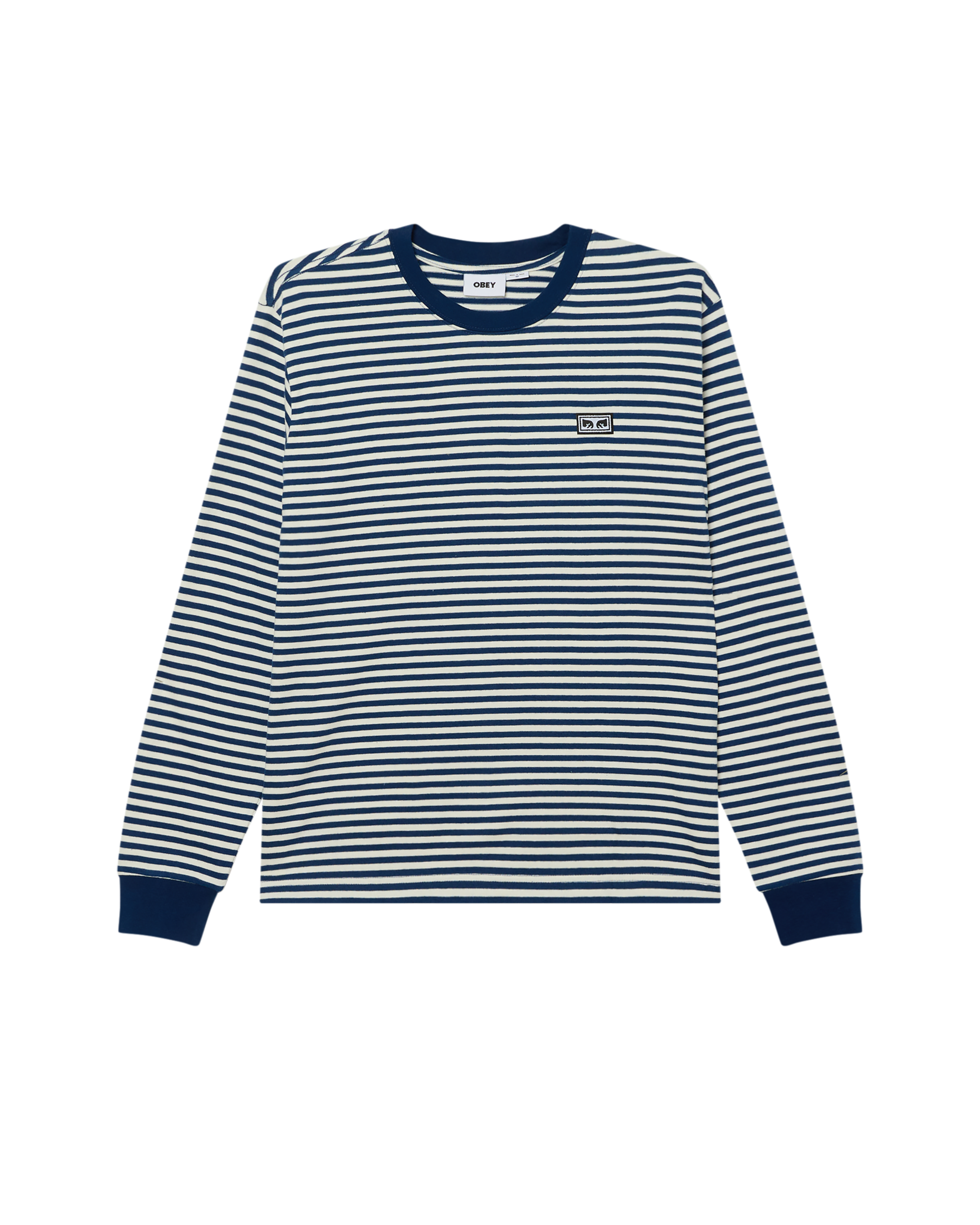EST. WORKS EYES LS STRIPE SHIRT (zoomed)