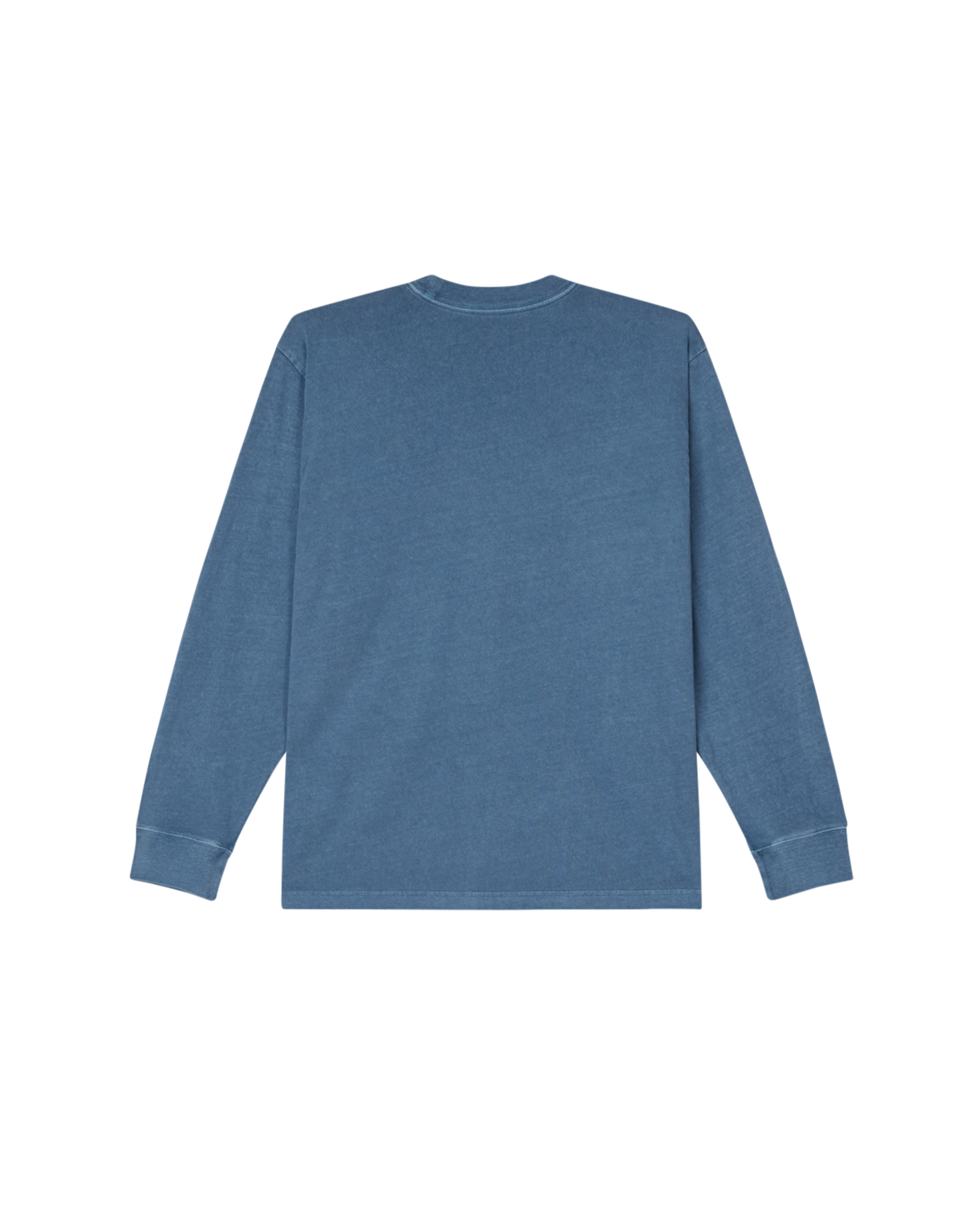 obey lowercase pigment ls t shirt pigment coronet blue (zoomed)