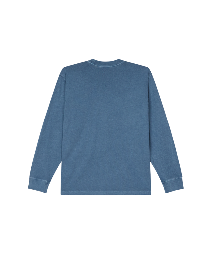 obey lowercase pigment ls t shirt pigment coronet blue