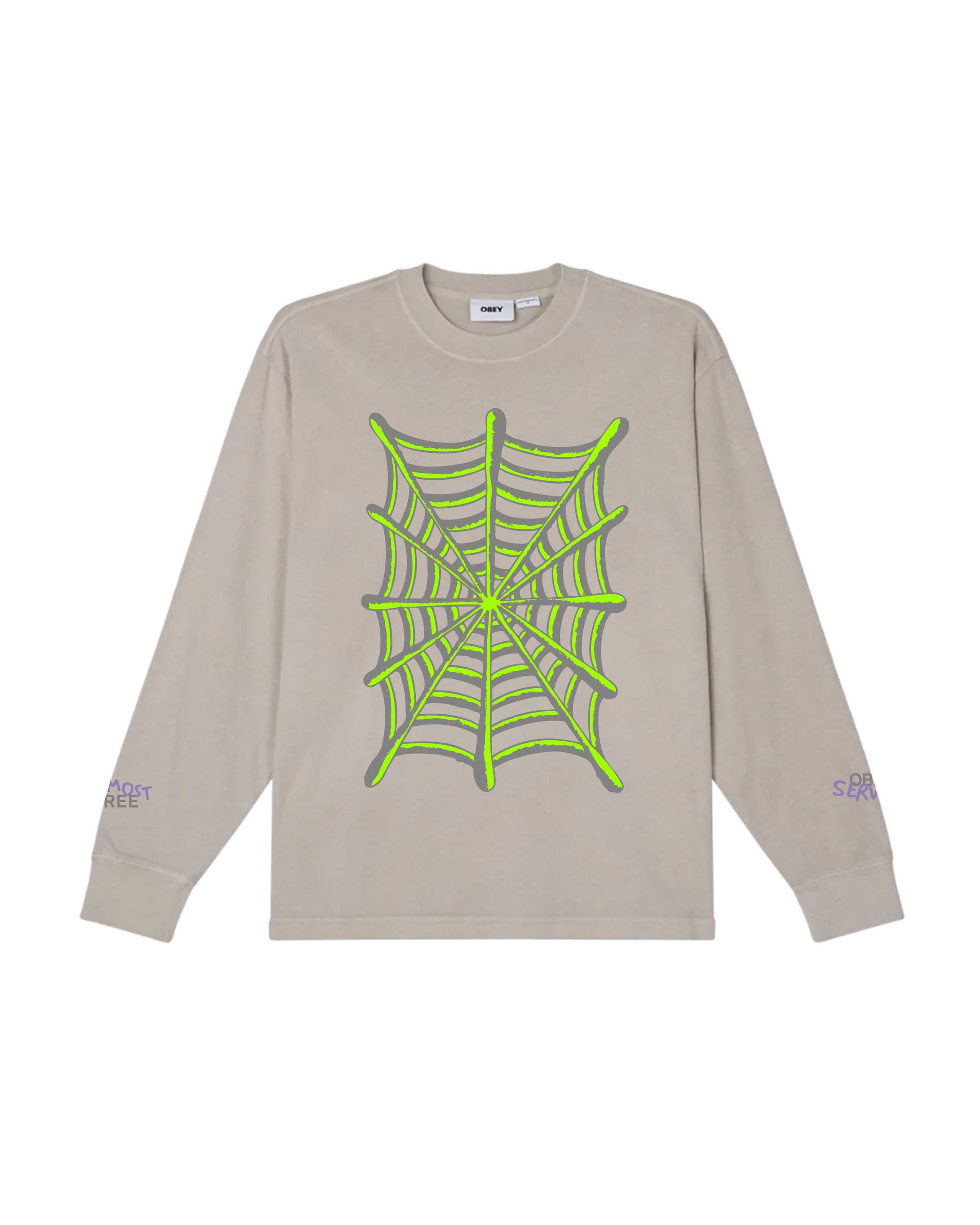 ALMOST FREE OBEY LS PIGMENT T-SHIRT (zoomed)