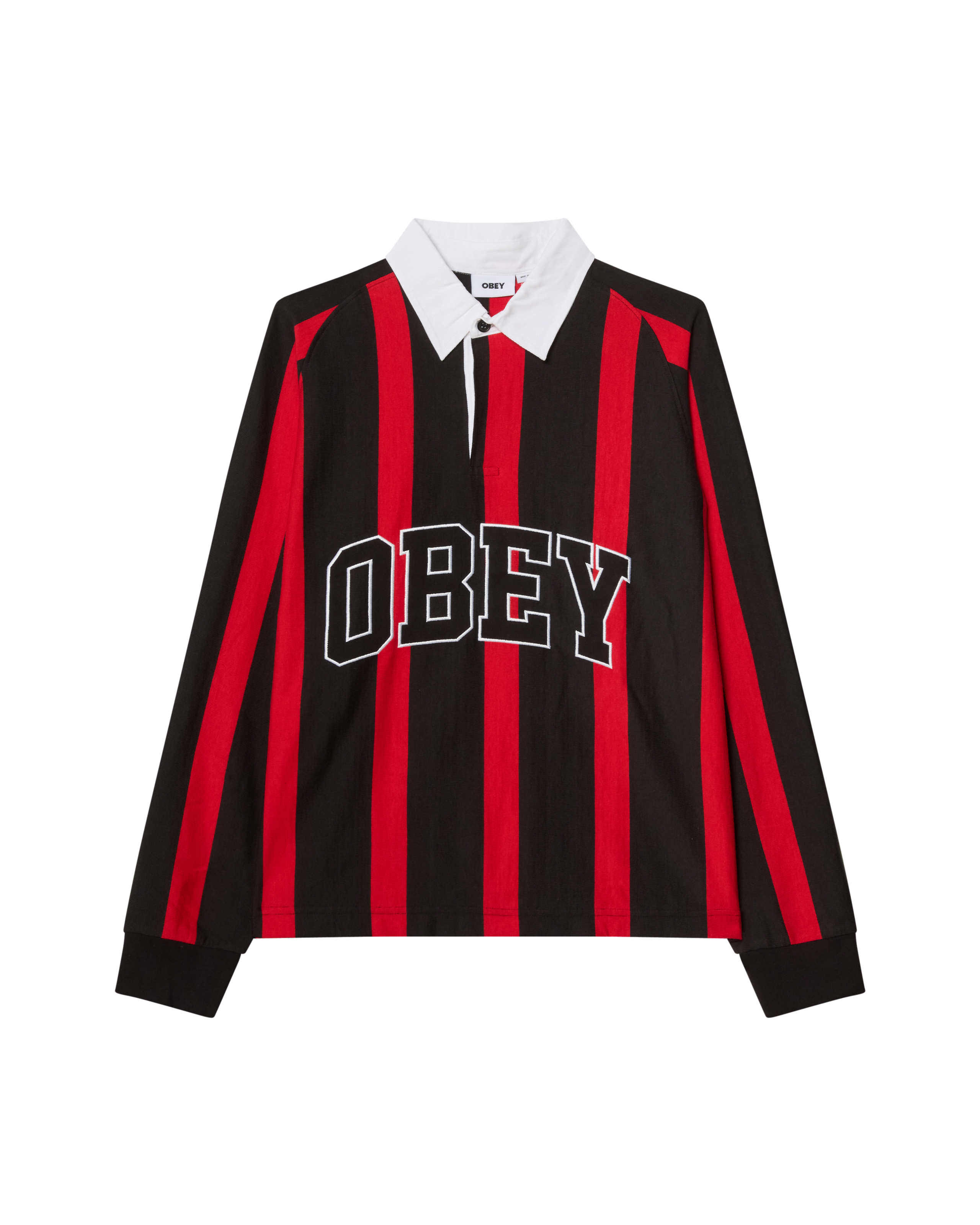 LANDON LS STRIPE POLO
