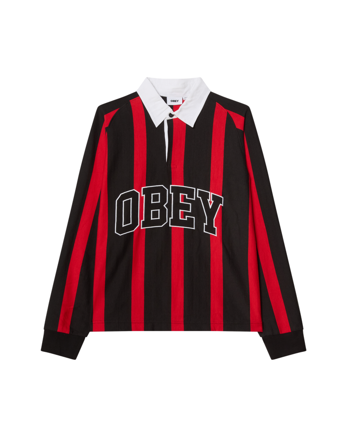 LANDON LS STRIPE POLO