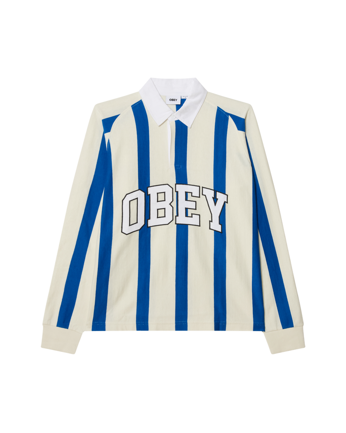 LANDON LS STRIPE POLO