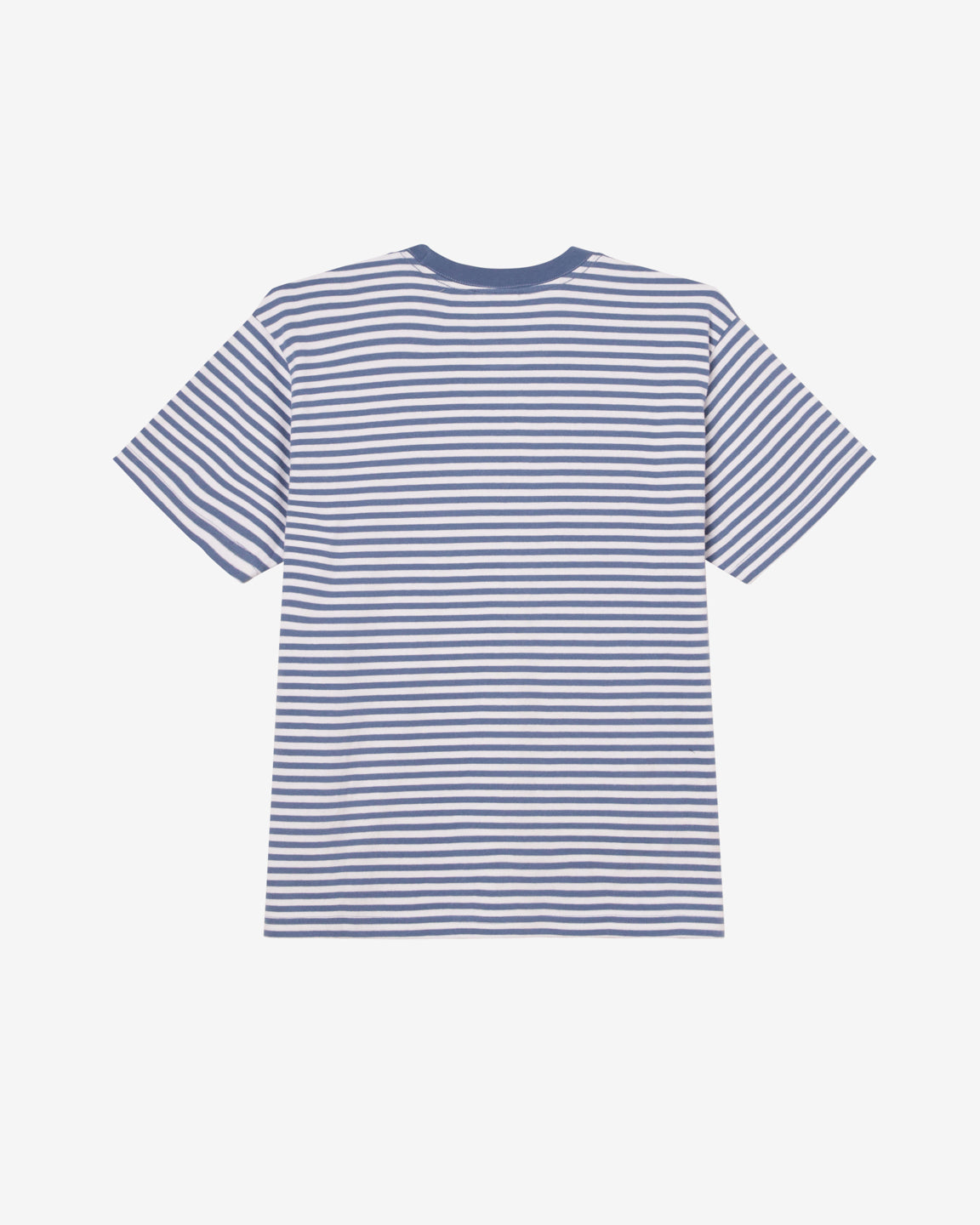 obey est works eyes stripe t shirt coronet blue multi