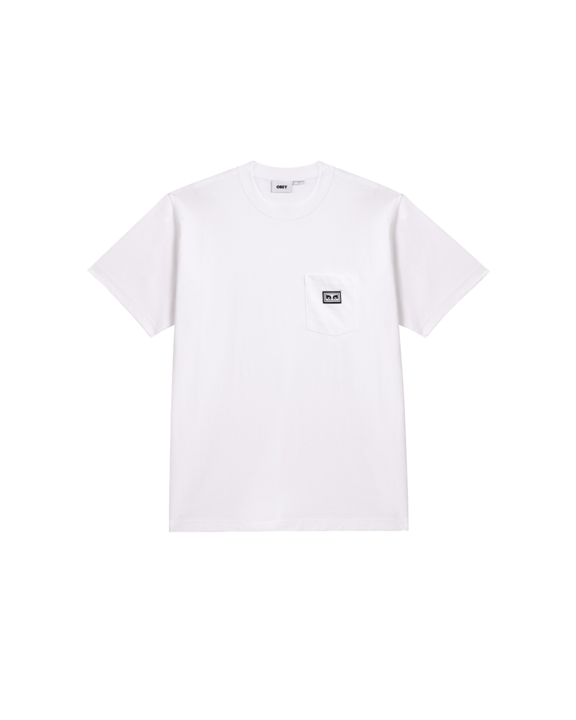 Tシャツ・カットソー OBEY Men T-shirt White 165264048 WHT EST. WORKS EYES POCKET T-SHIRT – OBEY CLOTHING EU