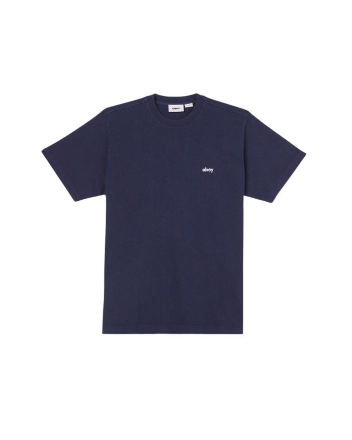 LOWERCASE PIGMENT T-SHIRT Pigment Academy Navy