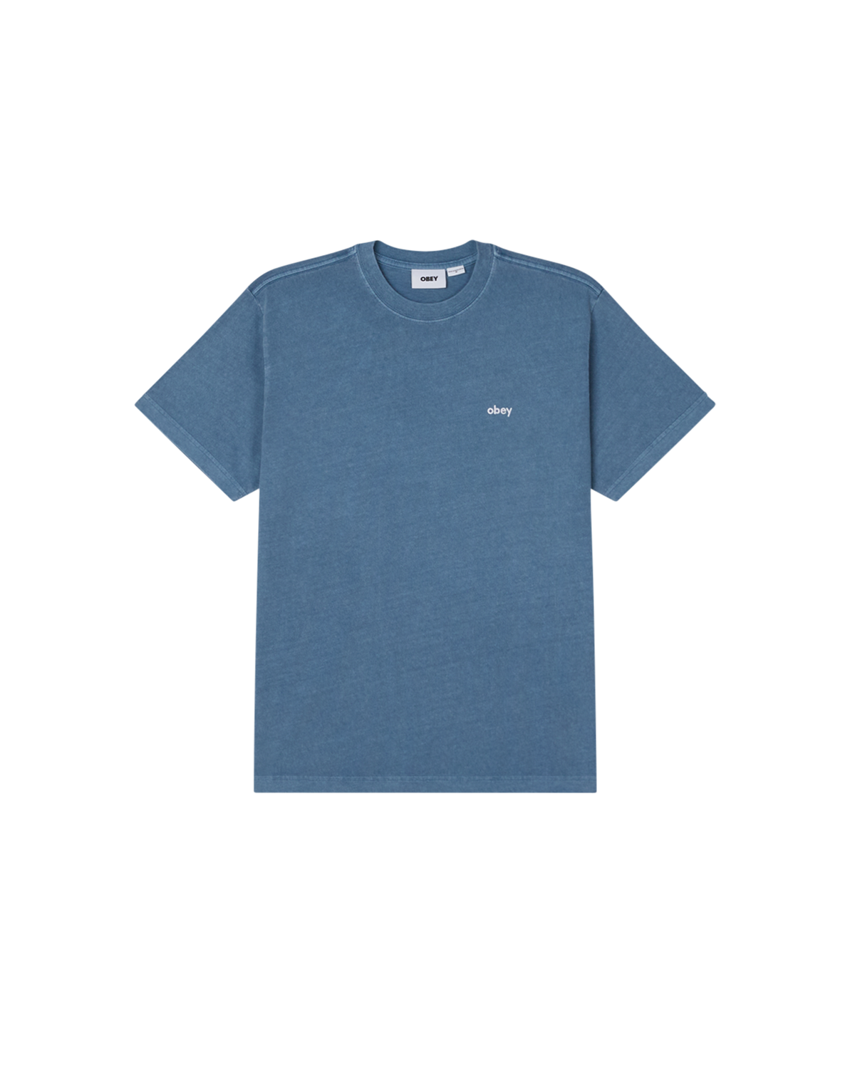 obey lowercase pigment t shirt pigment coronet blue