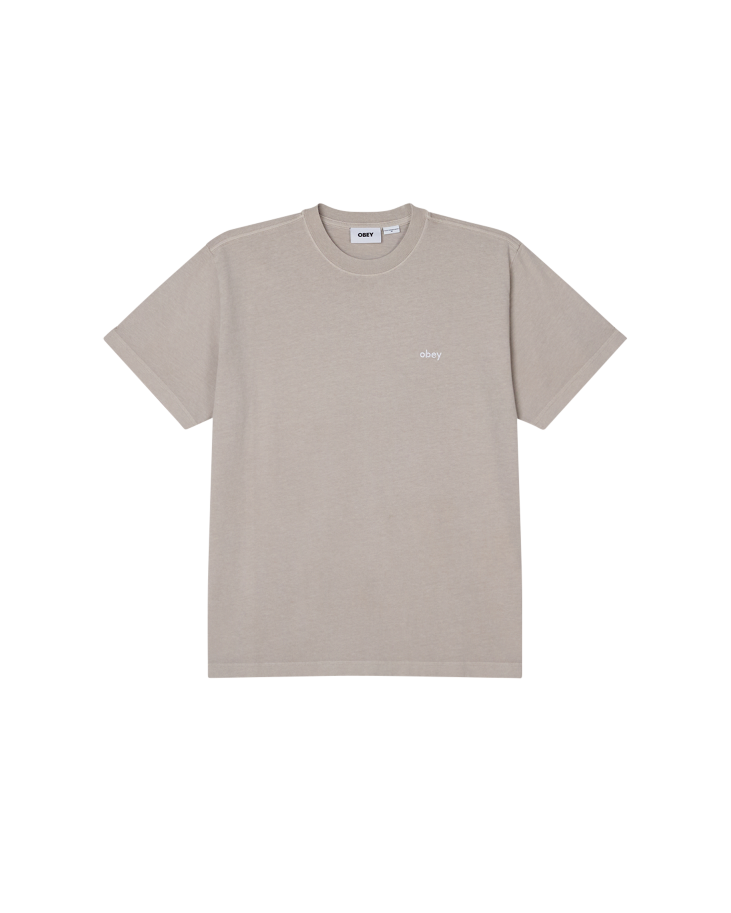 obey lowercase pigment t shirt pigment silver grey (zoomed)