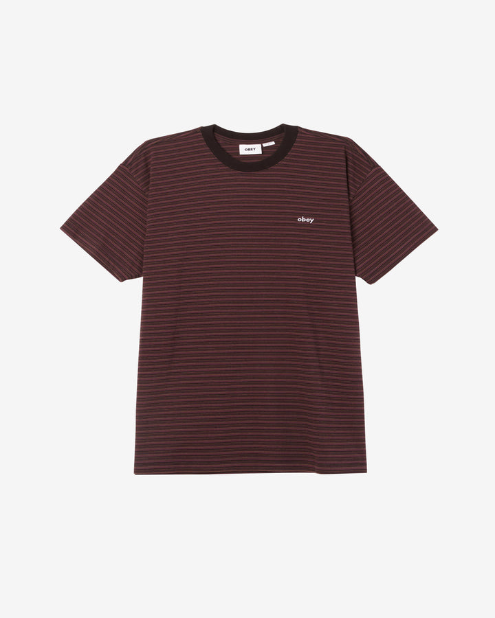 RELOCATED STRIPE T-SHIRT BLACK MULTI