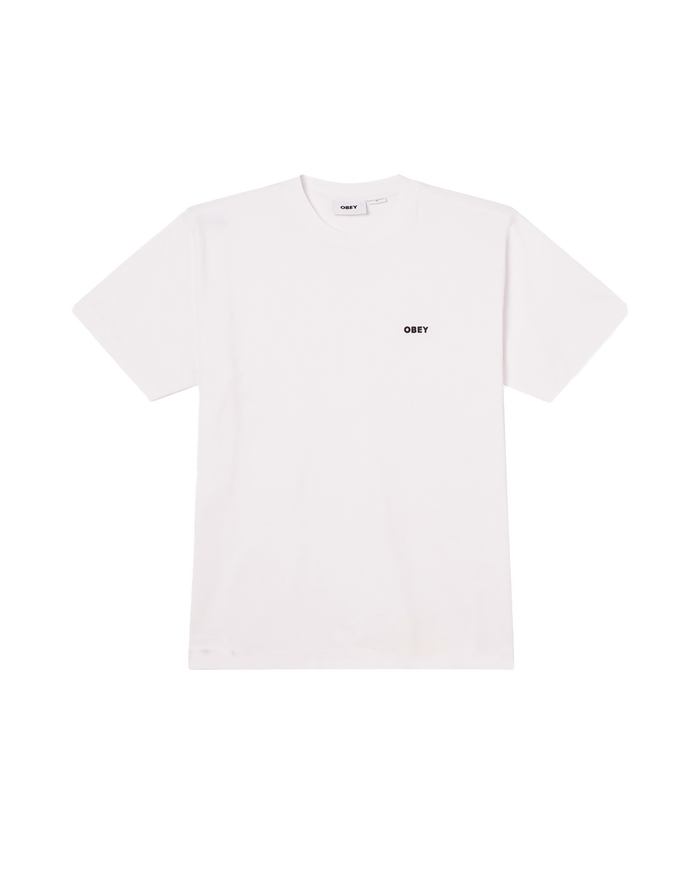 obey est works bold t shirt white