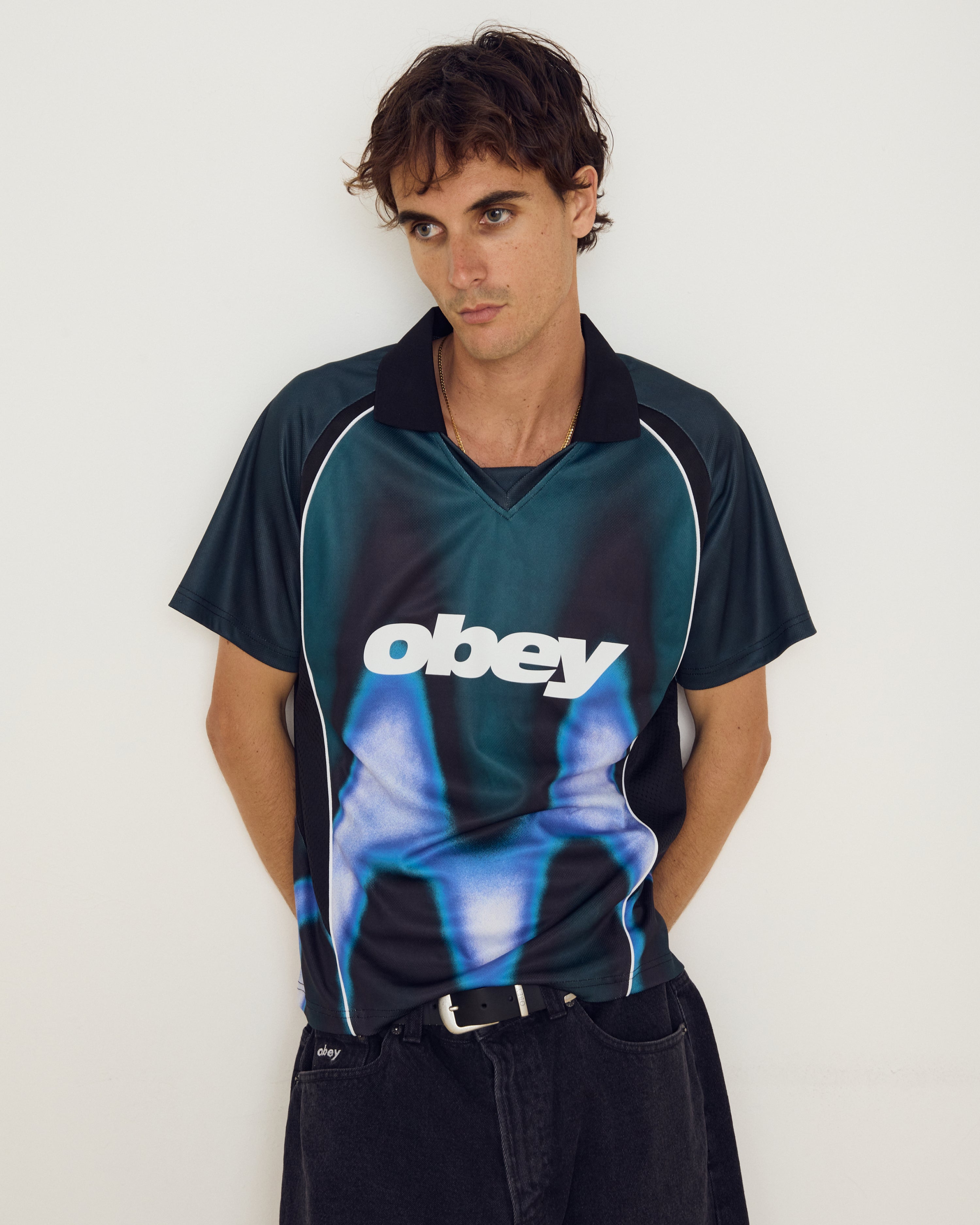 BLURRED SOCCER JERSEY – OBEY CLOTHING EU