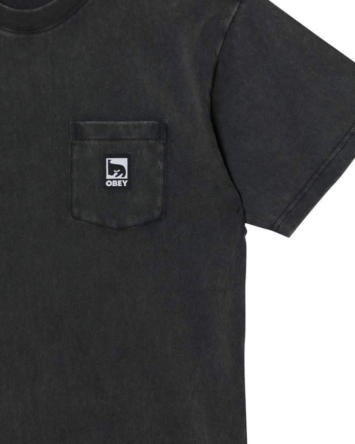 obey-post-pocket-t-shirt-dusty-black-limo - alternate view