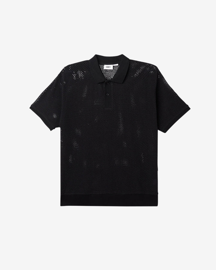 DUKE MESH POLO BLACK