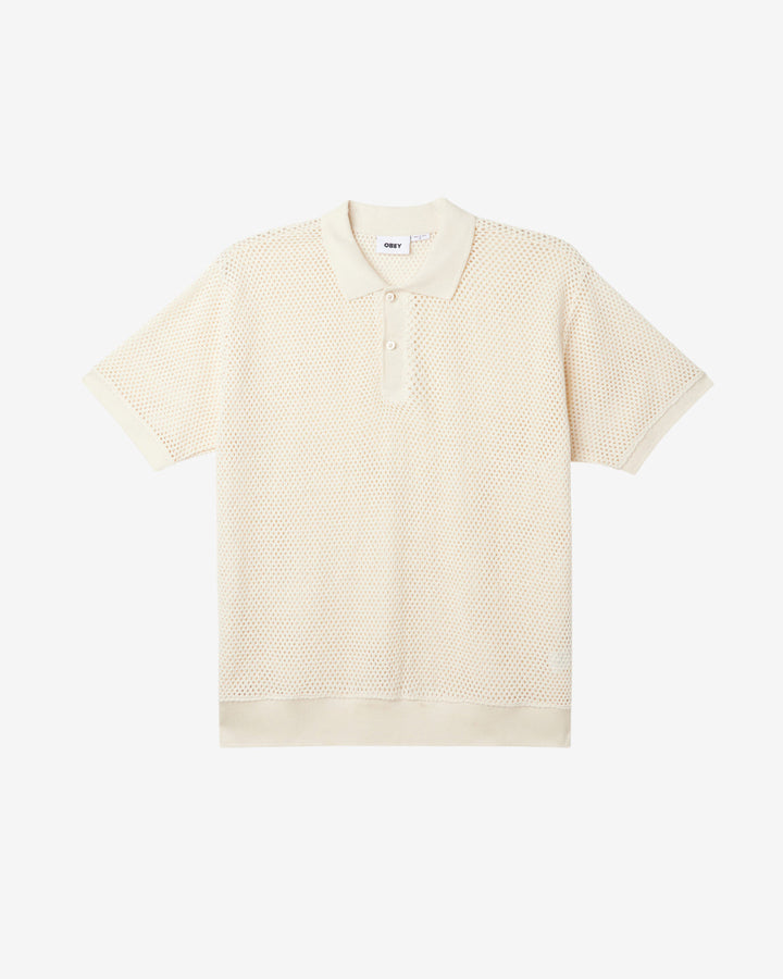 DUKE MESH POLO UNBLEACHED