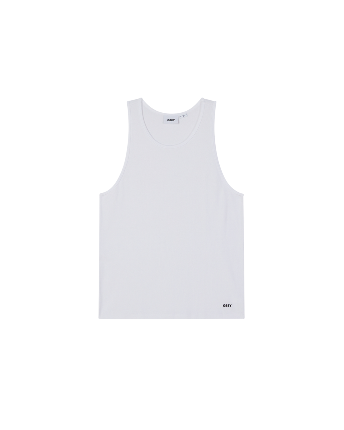 obey standard rib tank 2 pack white