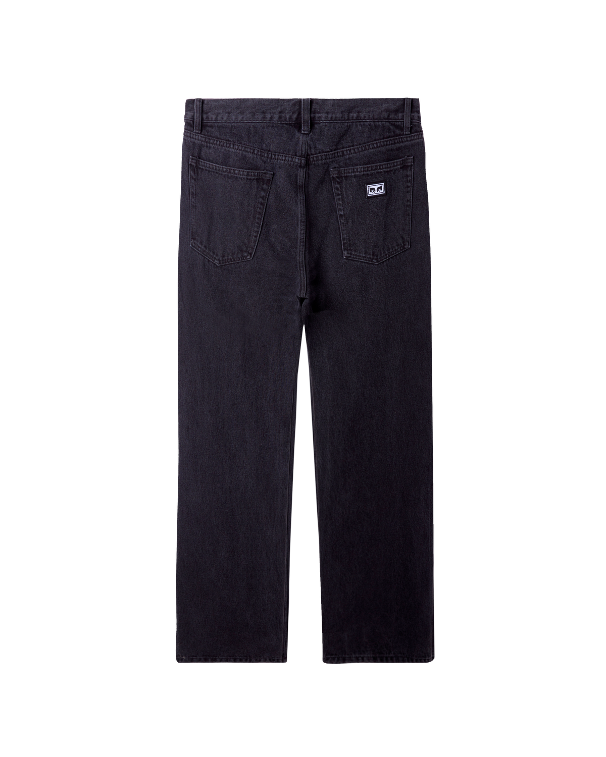 obey hardwork denim faded black