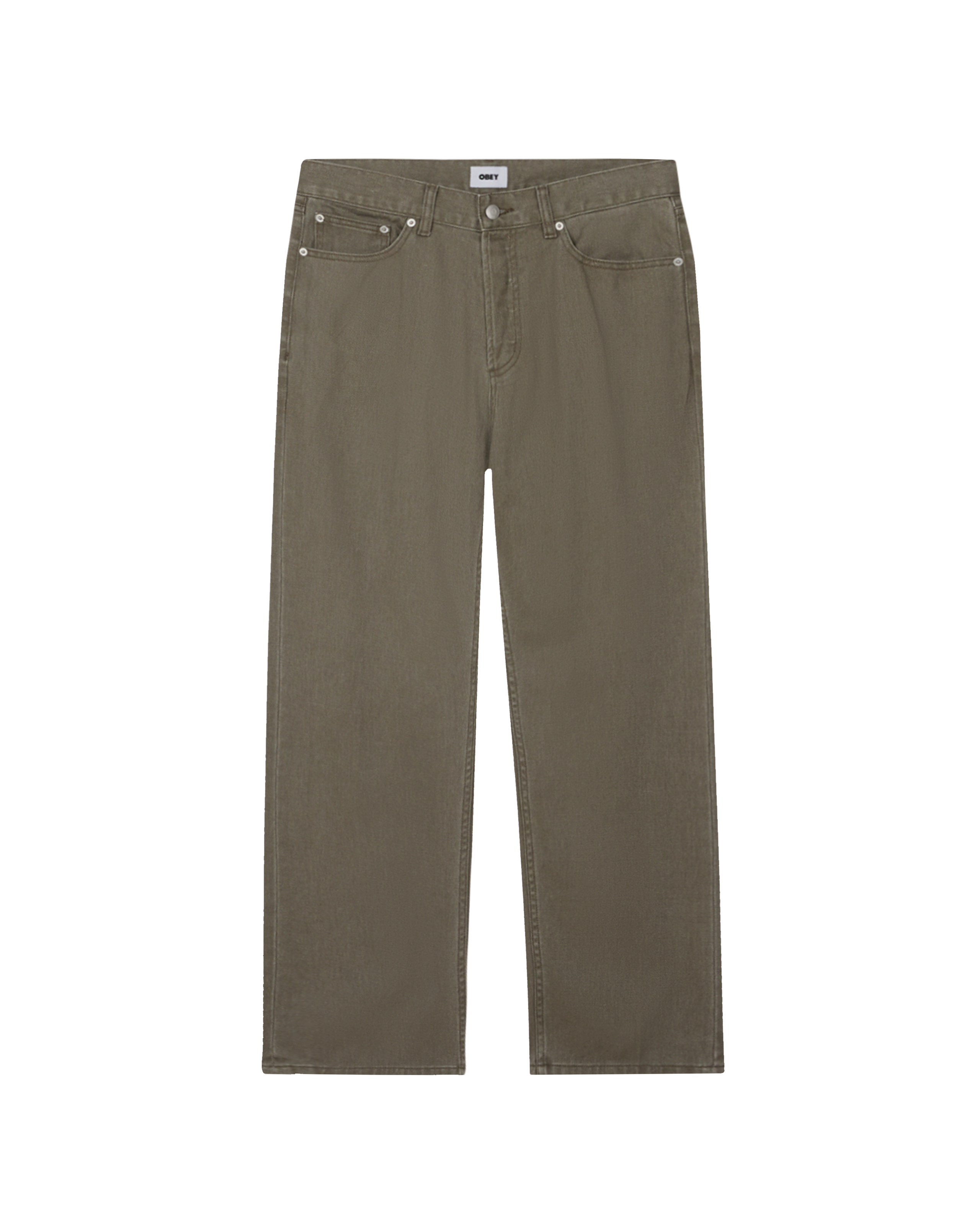 obey hardwork denim tea leaf faded wash (zoomed)