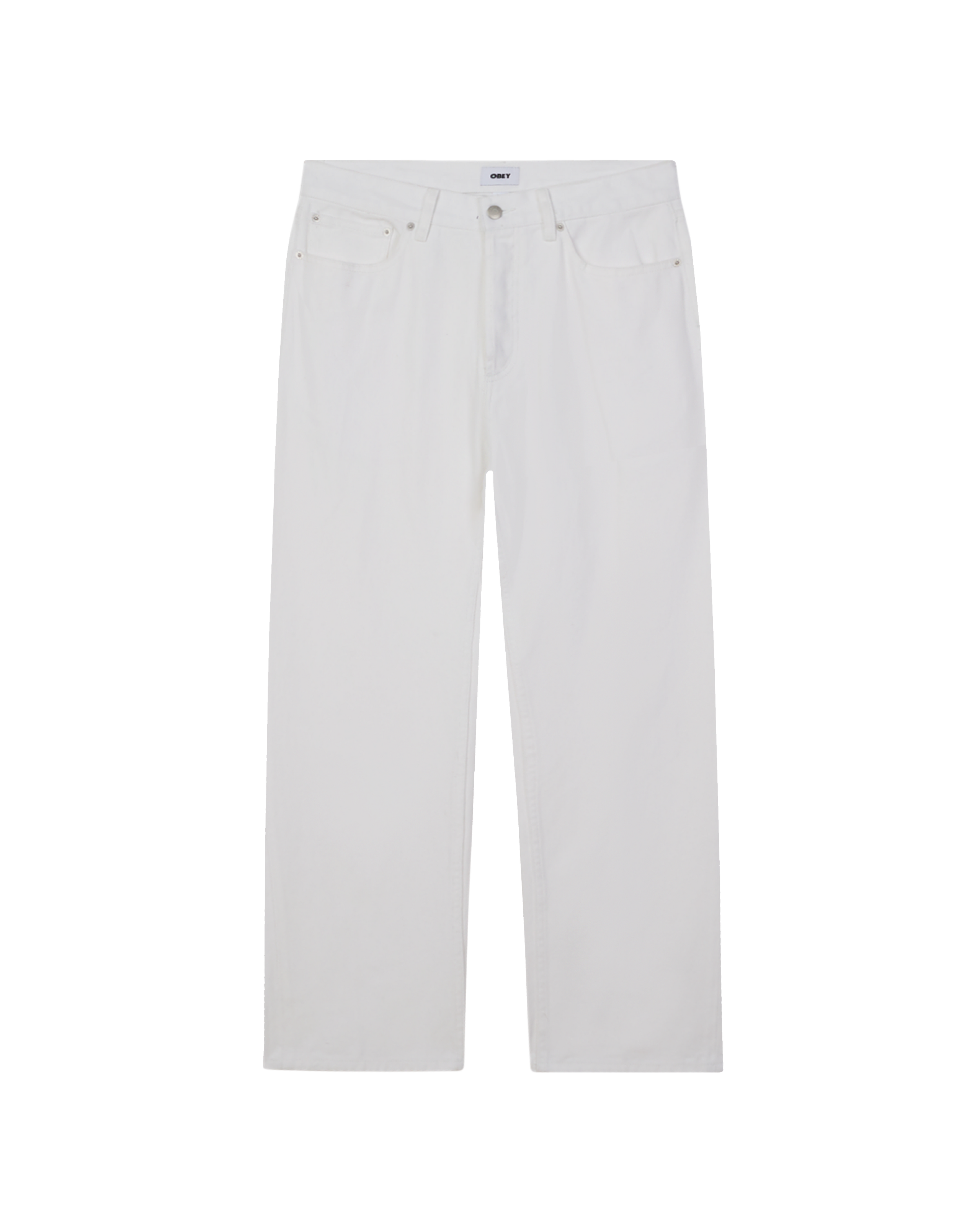 obey hardwork denim white faded wash (zoomed)