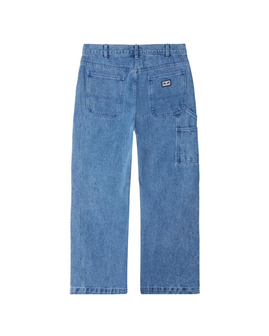 obey hardwork carpenter denim light indigo