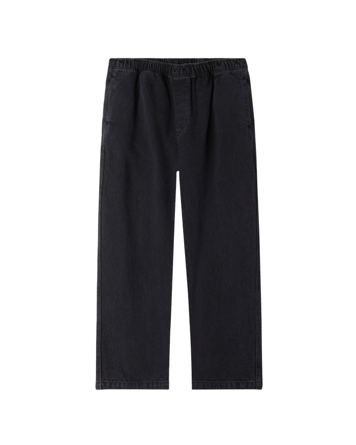 obey denim easy pant faded black