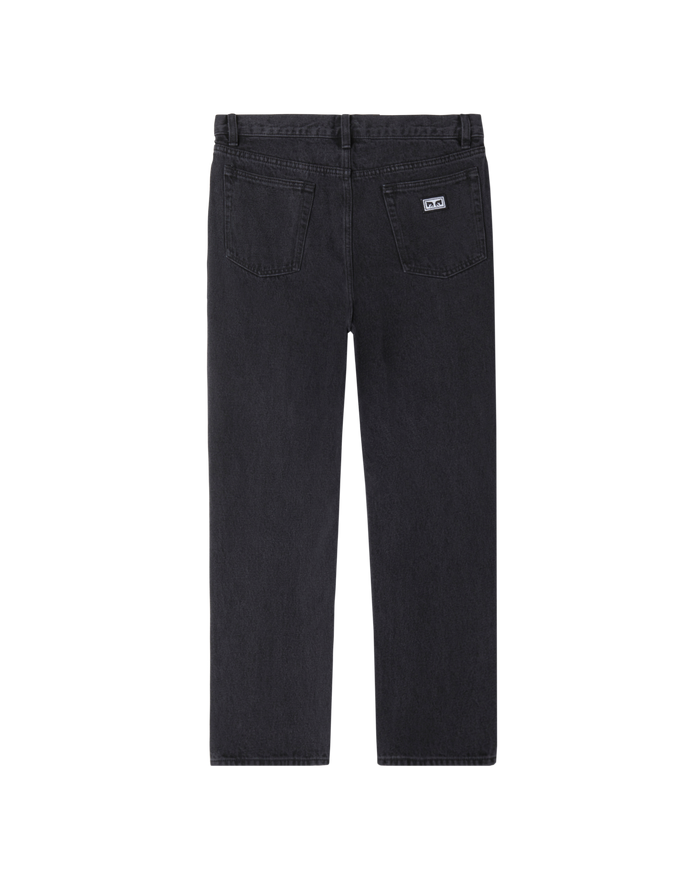 obey bender denim faded black