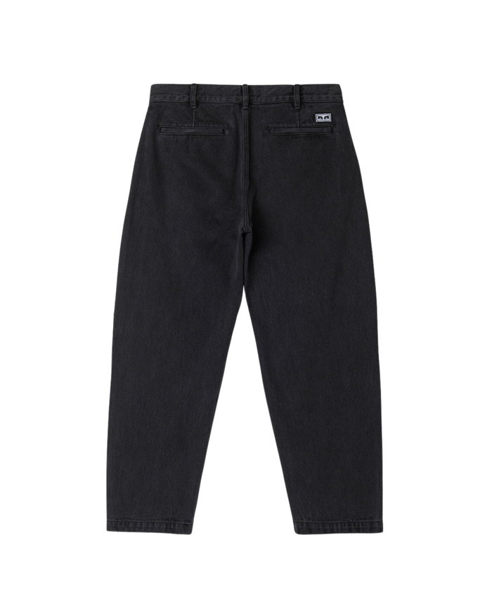 FUBAR PLEATED DENIM Faded Black