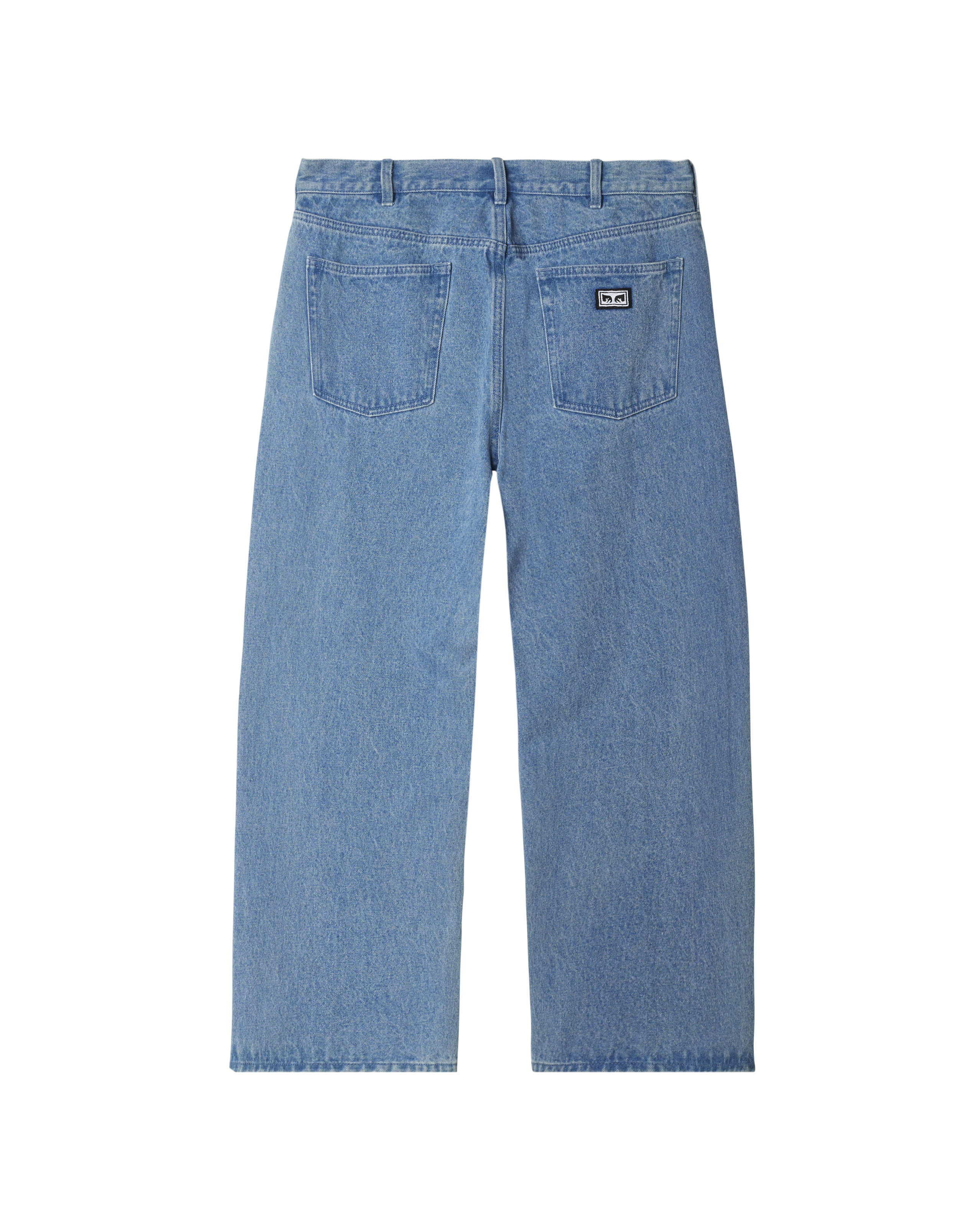 obey bigwig baggy denim light indigo (zoomed)