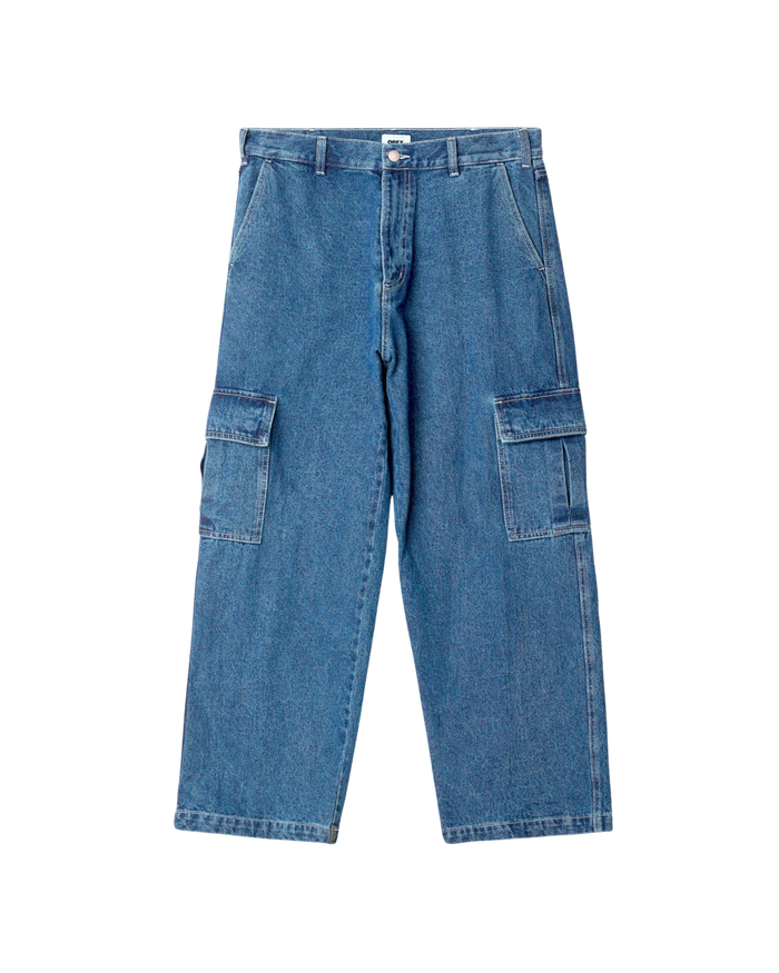 BIG WIG CARGO DENIM PANT Light Indigo