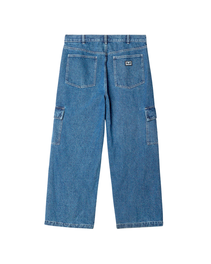 BIG WIG CARGO DENIM PANT Light Indigo