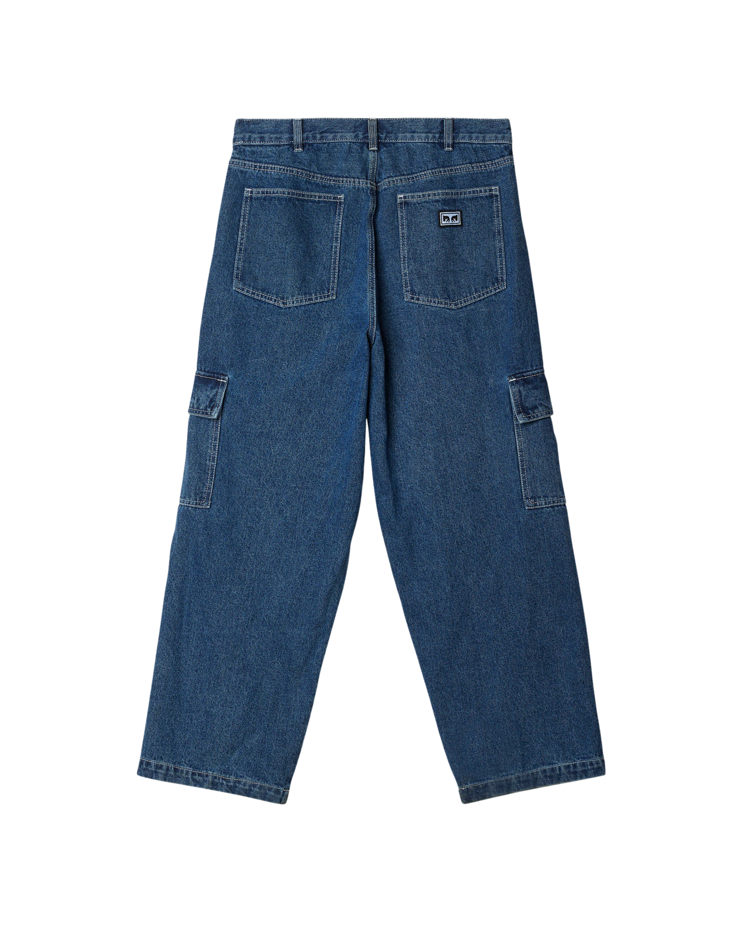 BIG WIG CARGO DENIM PANT Stonewash Indigo