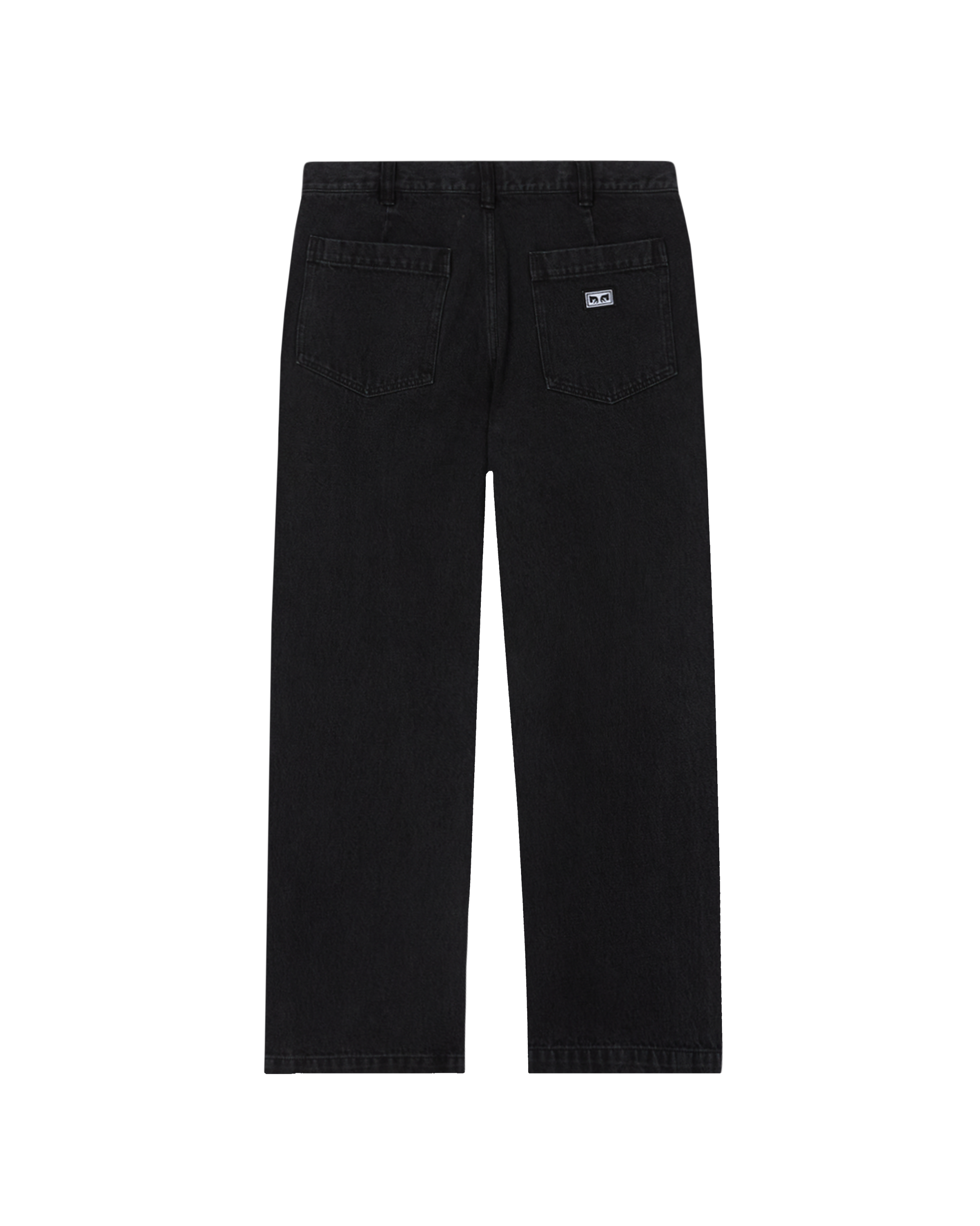 obey big timer utility denim faded black