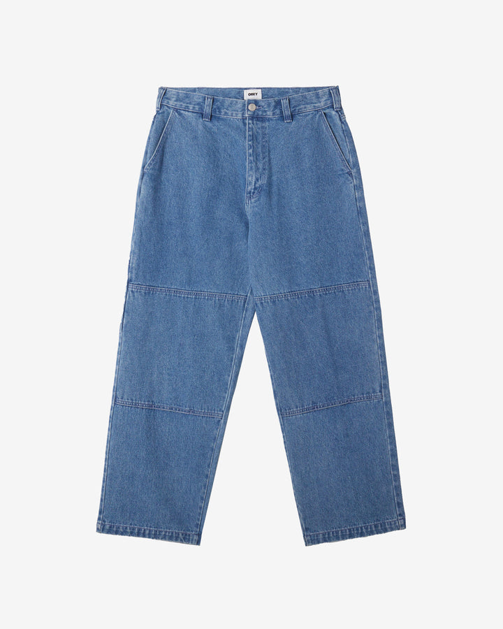 BIGWIG DOUBLE KNEE WORKER DENIM LIGHT INDIGO