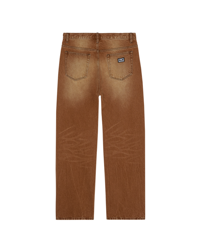 obey-boxcar-straight-leg-denim-archive-brown - alternate view