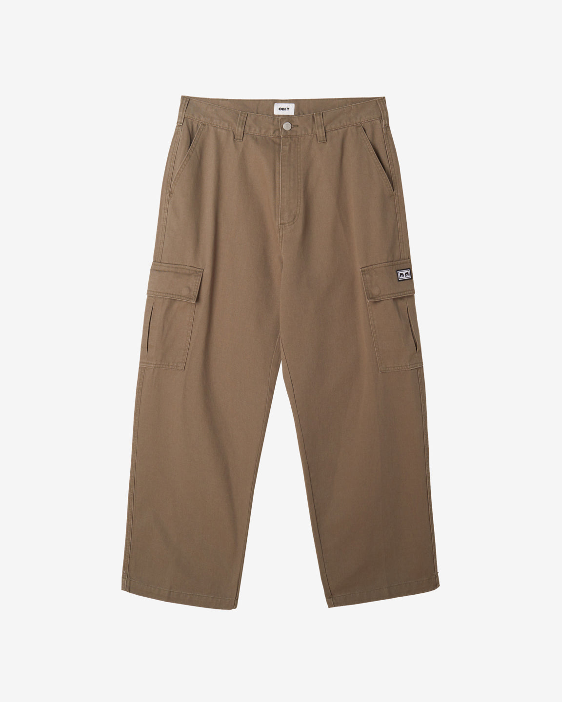 obey bigwig baggy twill cargo pant smokey olive