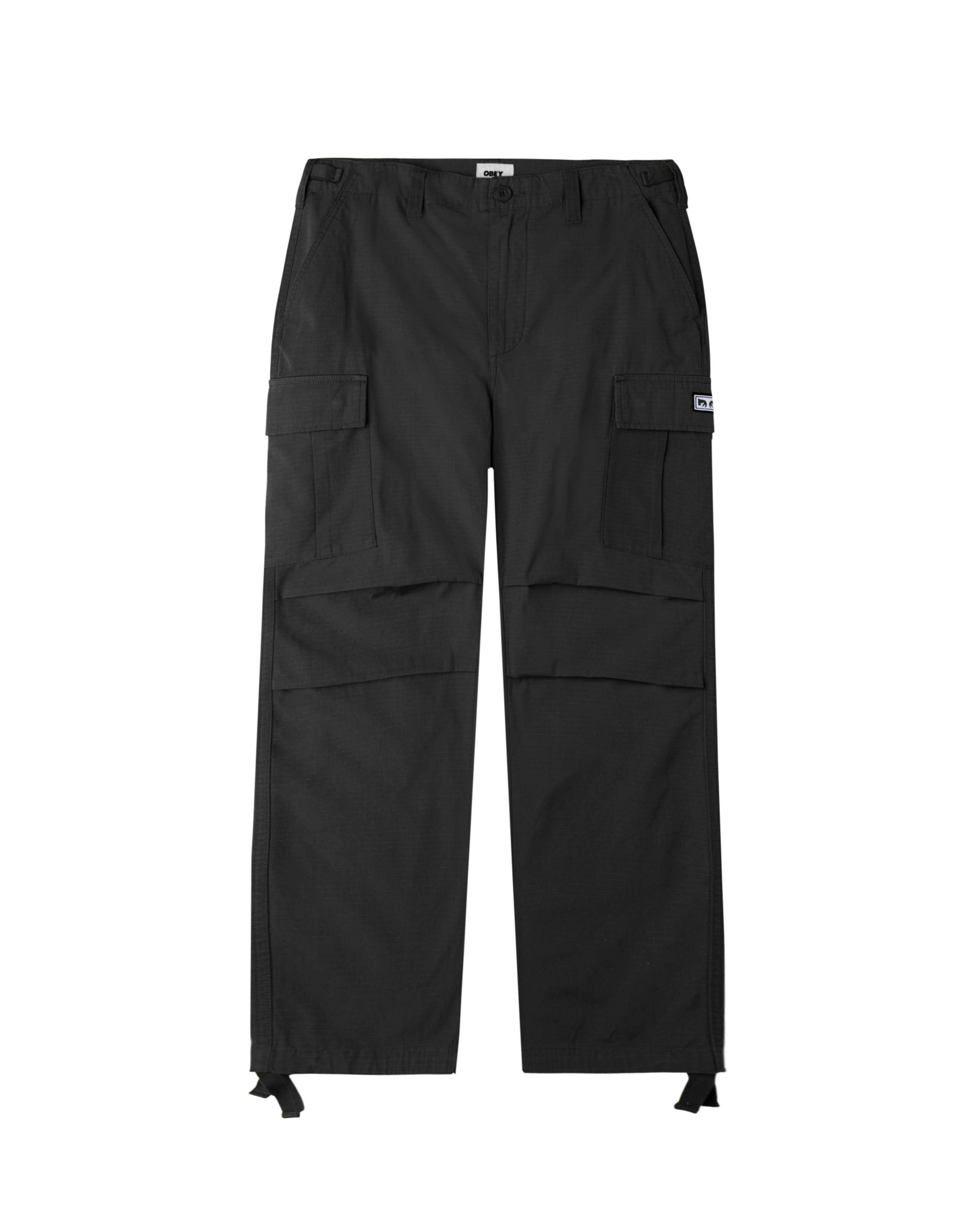 obey hardwork ripstop cargo pant black