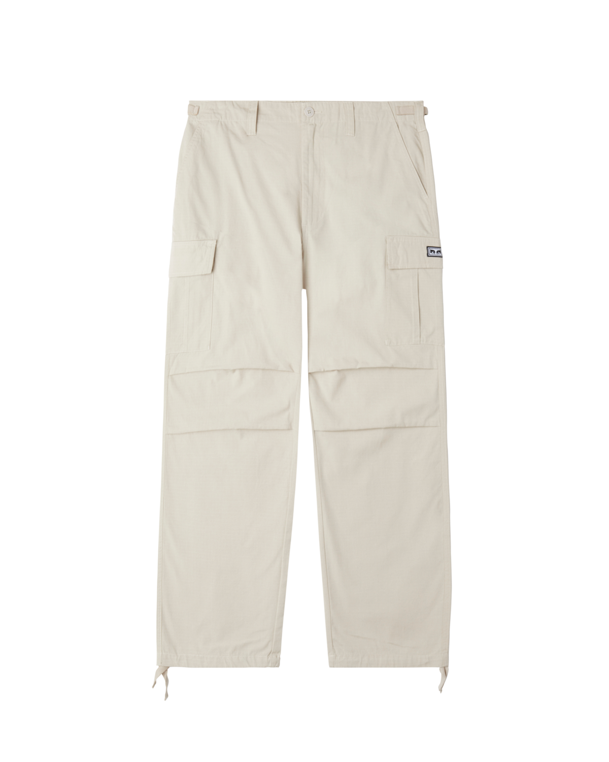 obey hardwork ripstop cargo pant silver grey