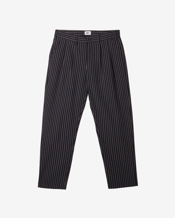 FUBAR PLEATED PANT VULCAN NAVY STRIPE MULTI