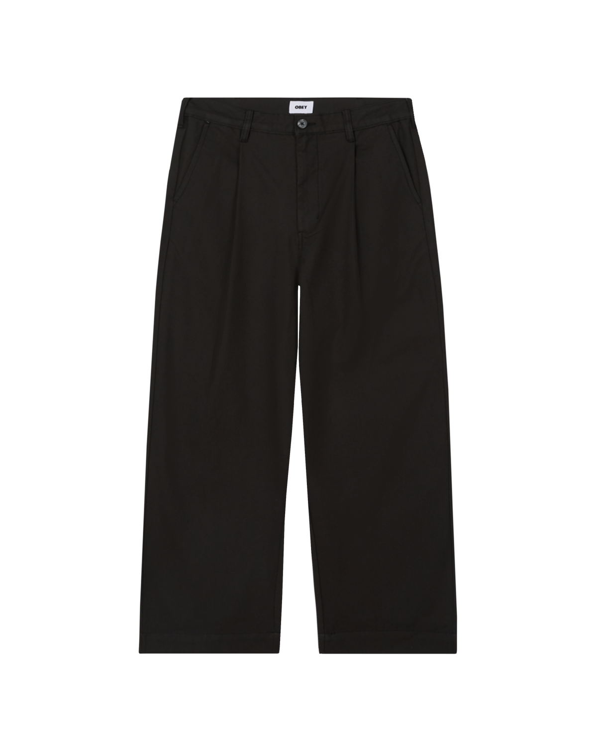 obey oliver pleated pant pirate black