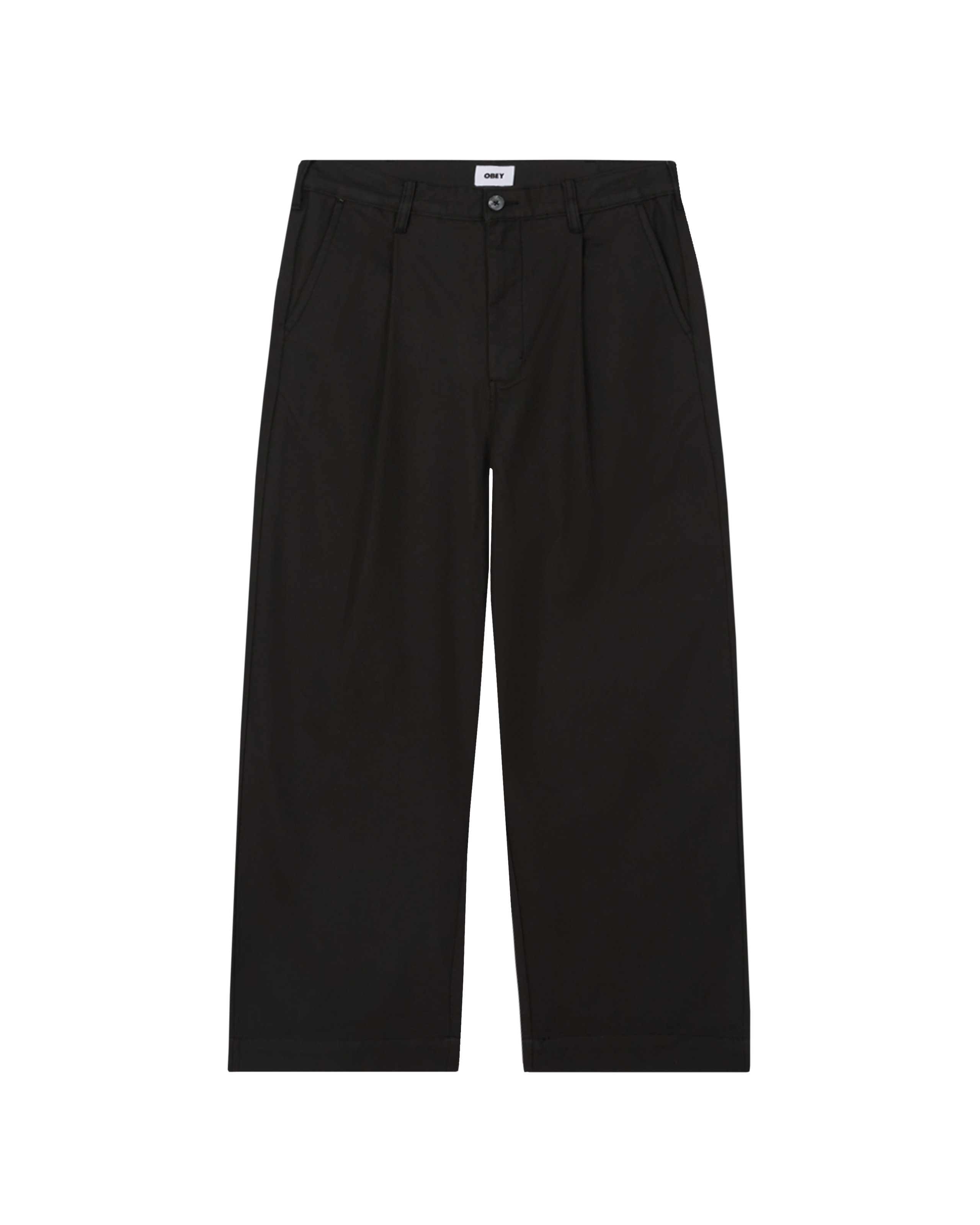 obey oliver pleated pant pirate black (zoomed)