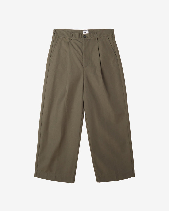 OLIVER PLEATED PANT TEA LEAF