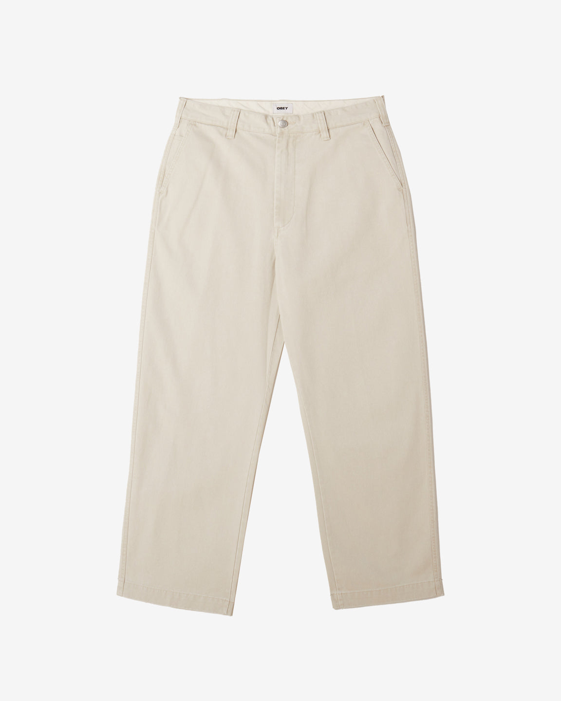 obey bigwig chino pant pigment silver grey