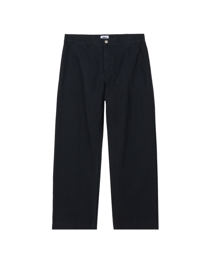 obey bigwig baggy utility pant anthracite faded wash