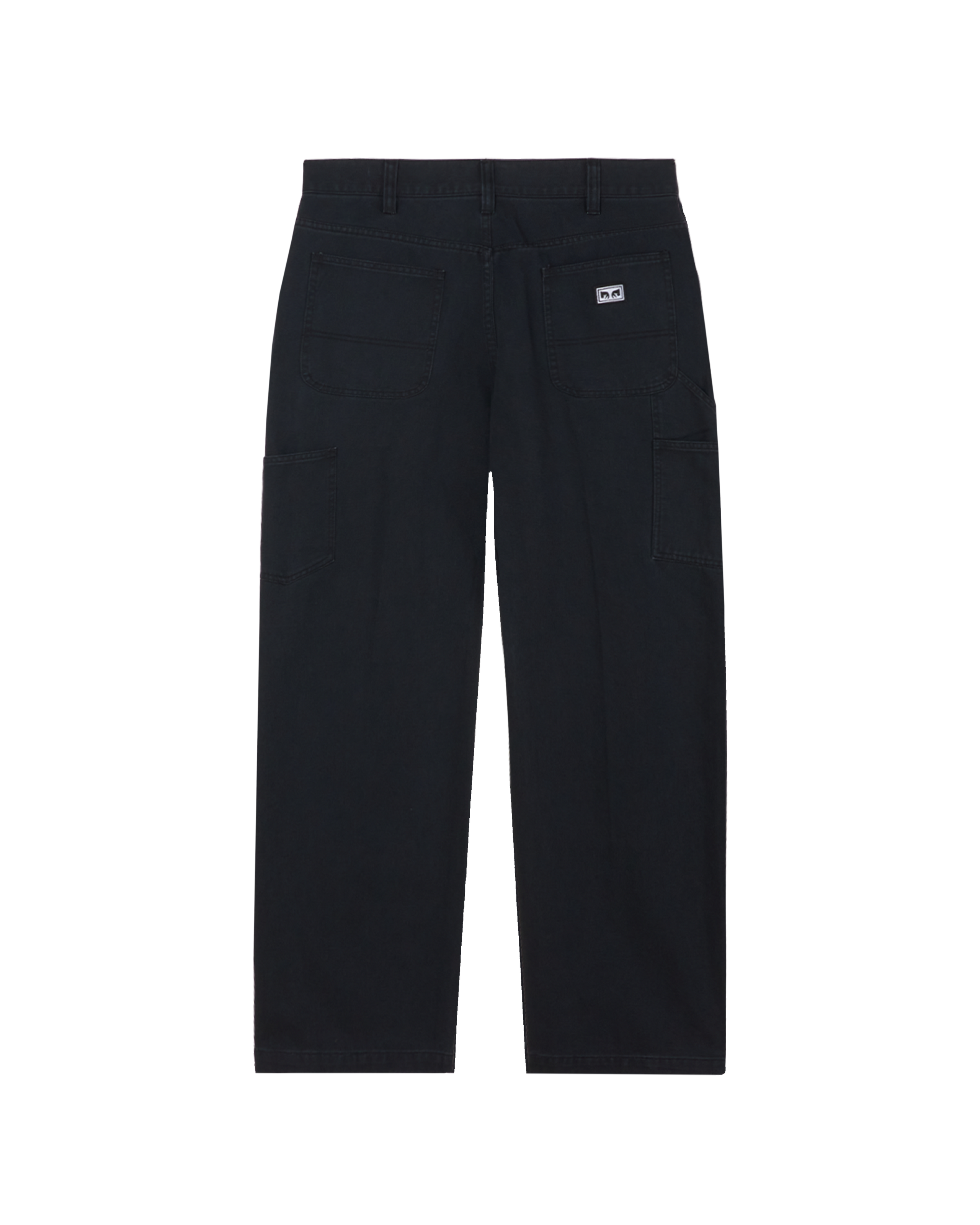 obey big timer carpenter pant anthracite faded wash (zoomed)