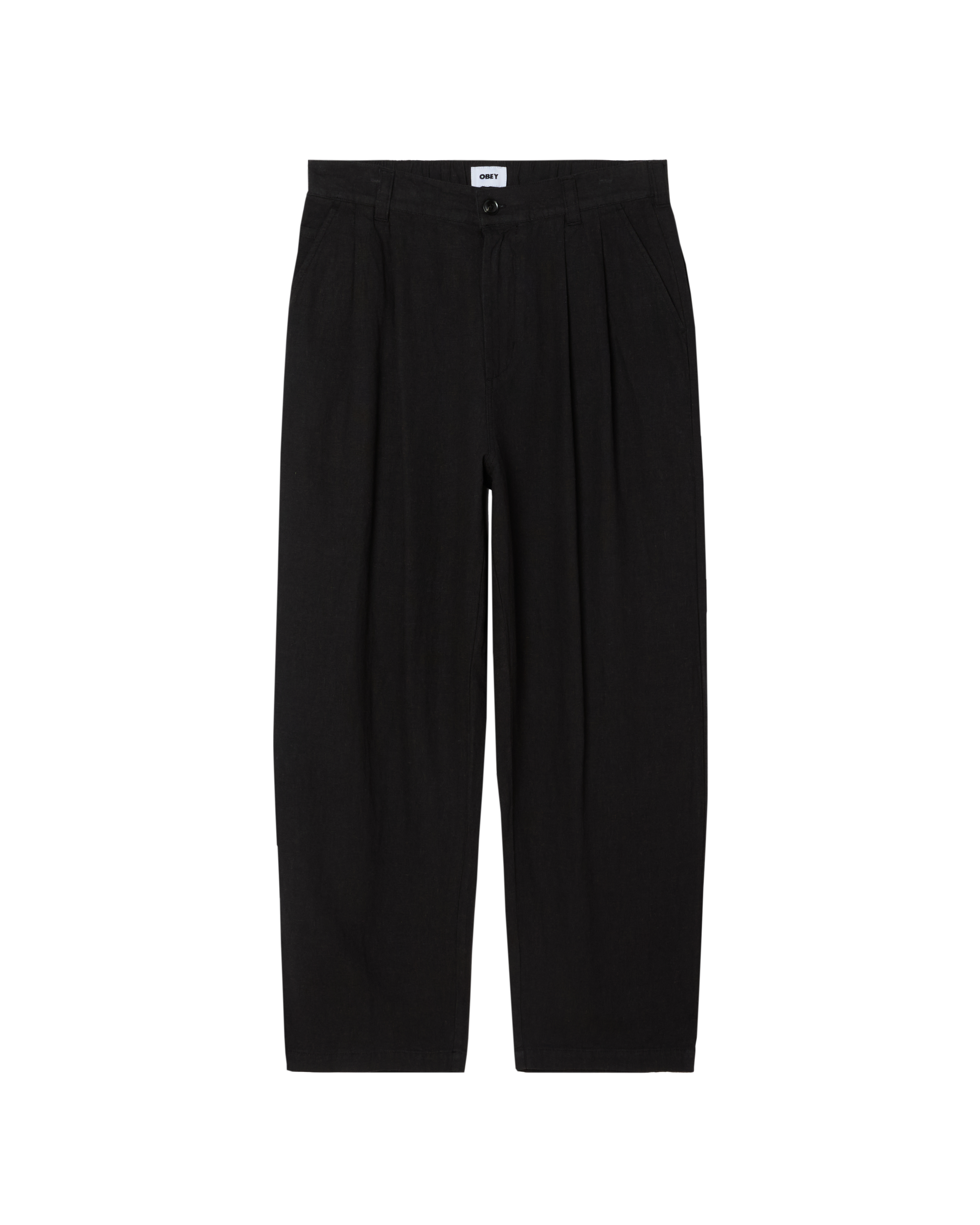 obey-foster-pleated-linen-pant-black (zoomed)