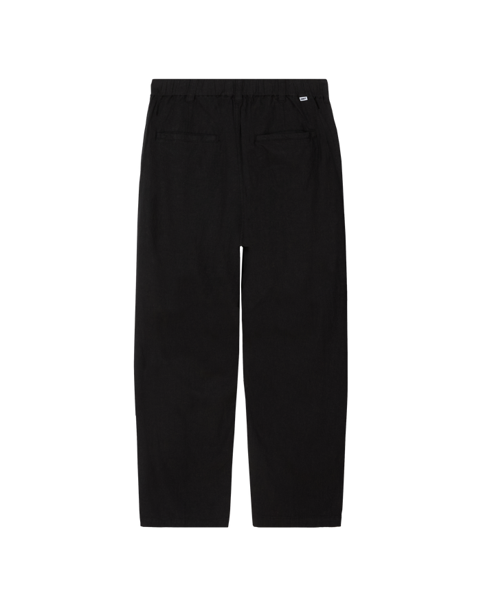 obey-foster-pleated-linen-pant-black - alternate view